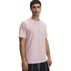 Under Armour Left Chest Logo T-Shirt Roze Wit