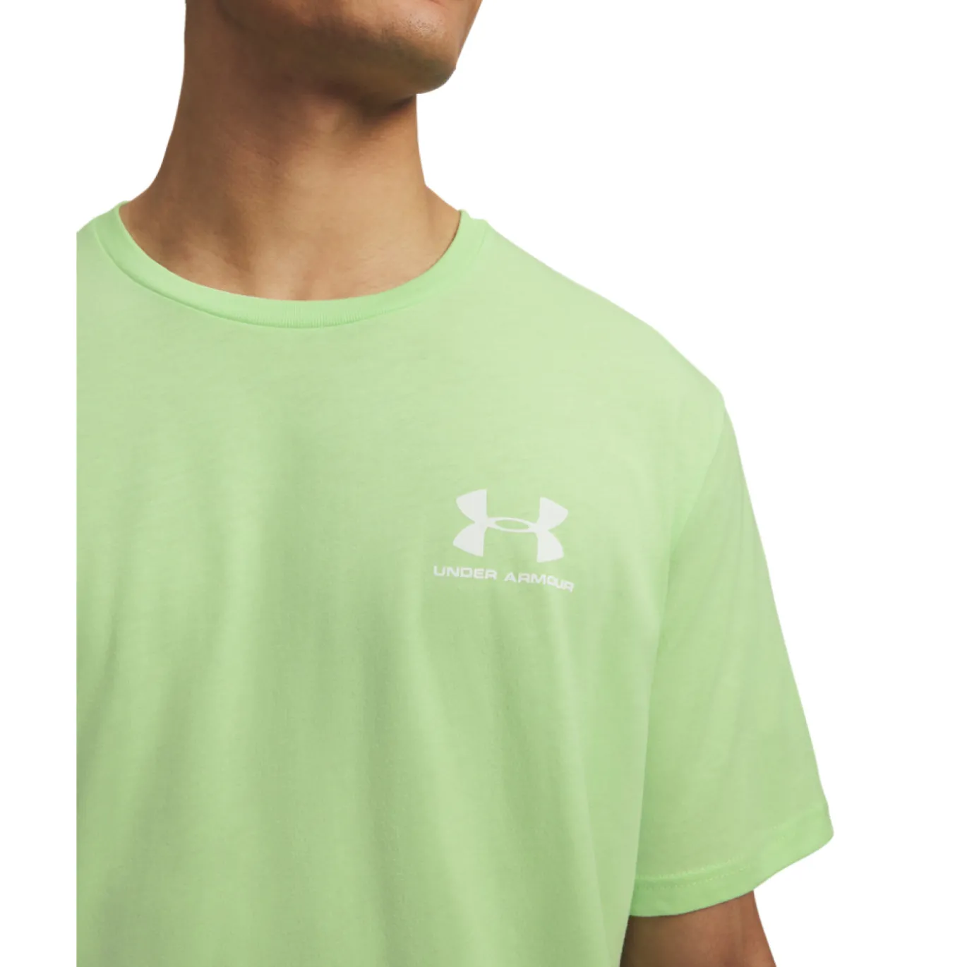 Under Armour Left Chest Logo T-Shirt Lichtgroen Wit
