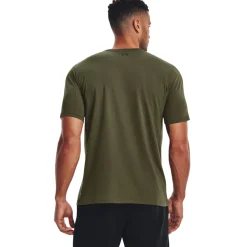Under Armour Left Chest Logo T-Shirt Olijfgroen Zwart