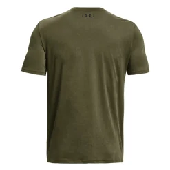 Under Armour Left Chest Logo T-Shirt Olijfgroen Zwart