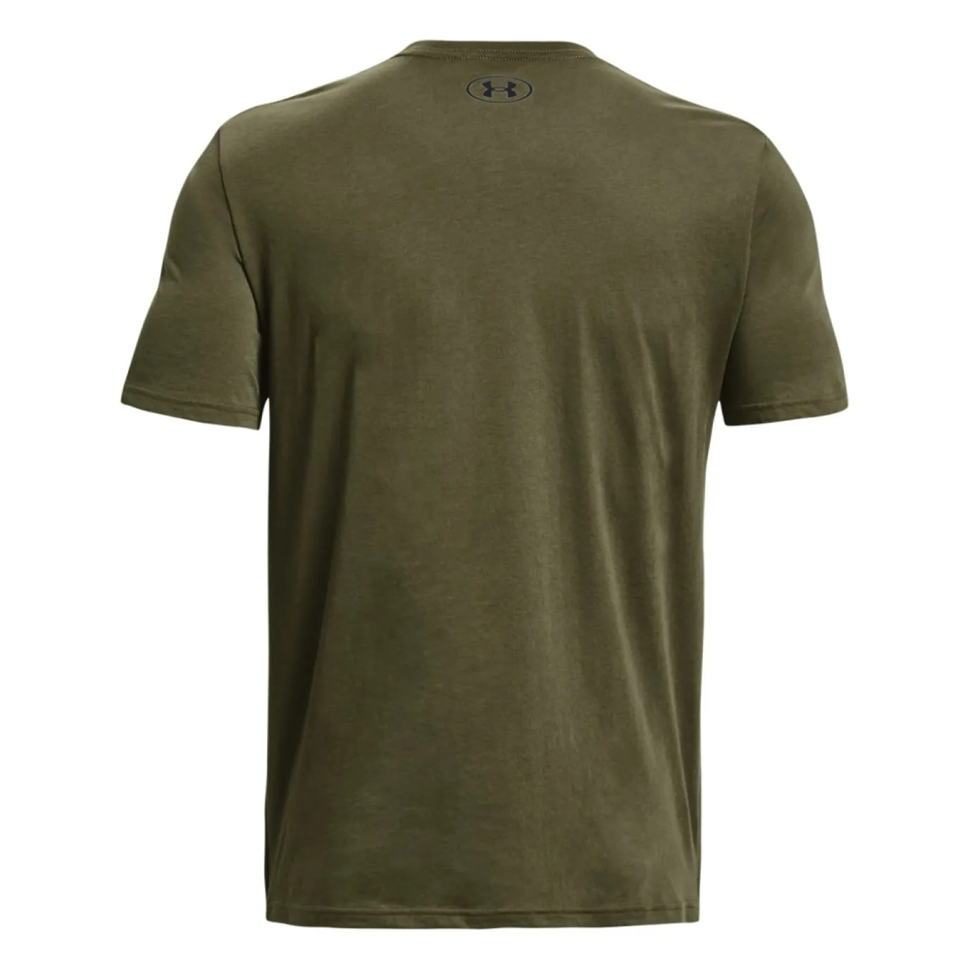 Under Armour Left Chest Logo T-Shirt Olijfgroen Zwart