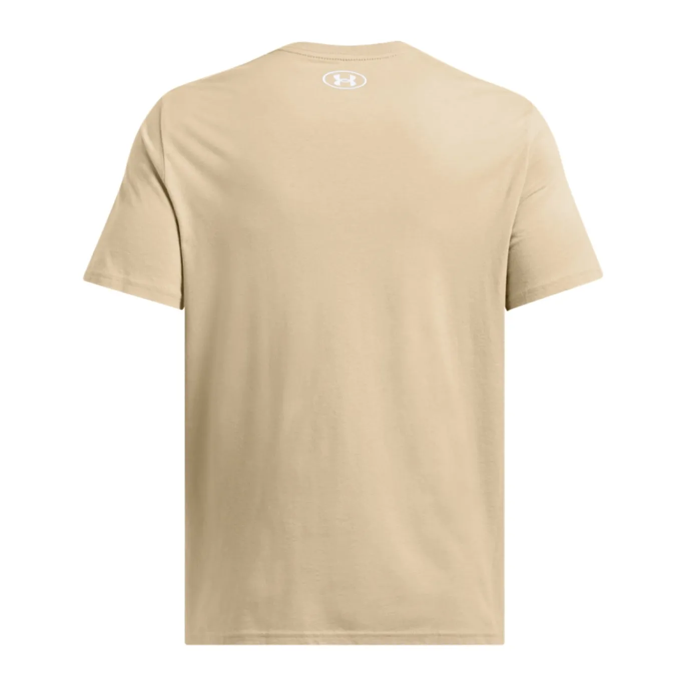 Under Armour Left Chest Logo T-Shirt Beige Wit