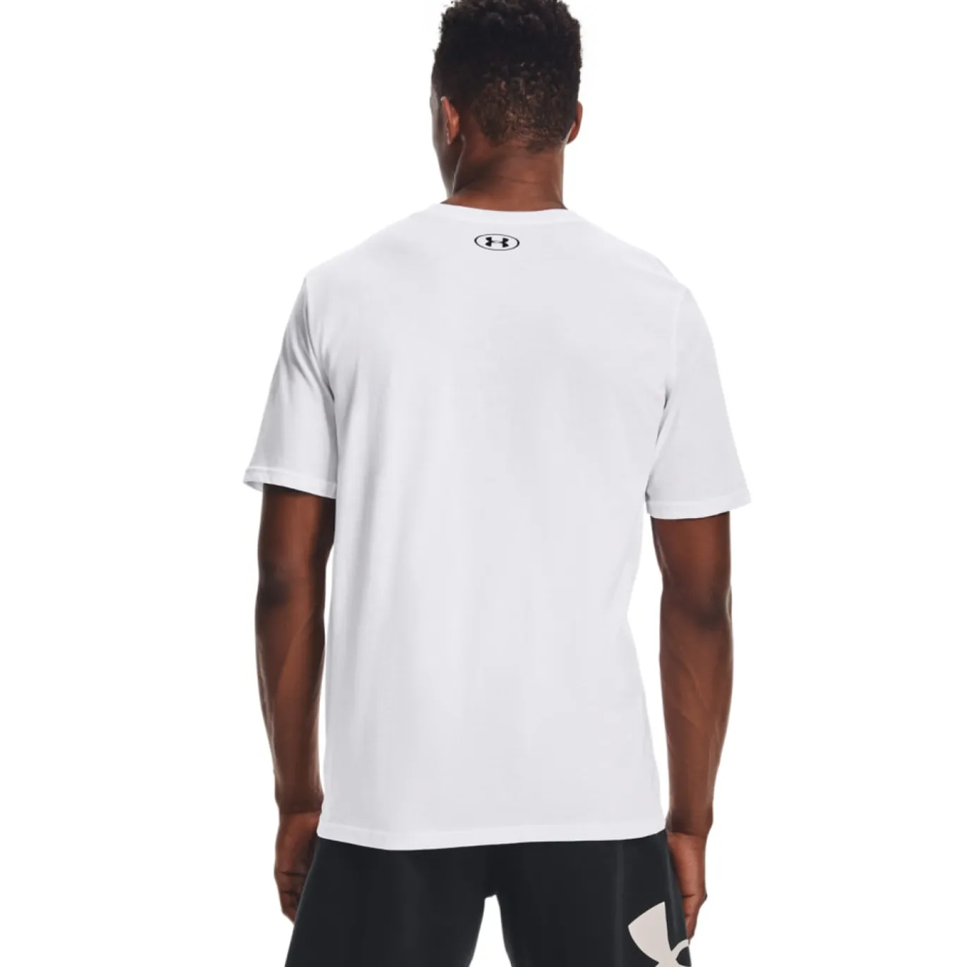 Under Armour Left Chest Logo T-Shirt Wit Zwart