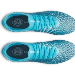 Under Armour Magnetico Elite 5 Gras Voetbalschoenen (FG) Azuurblauw Wit