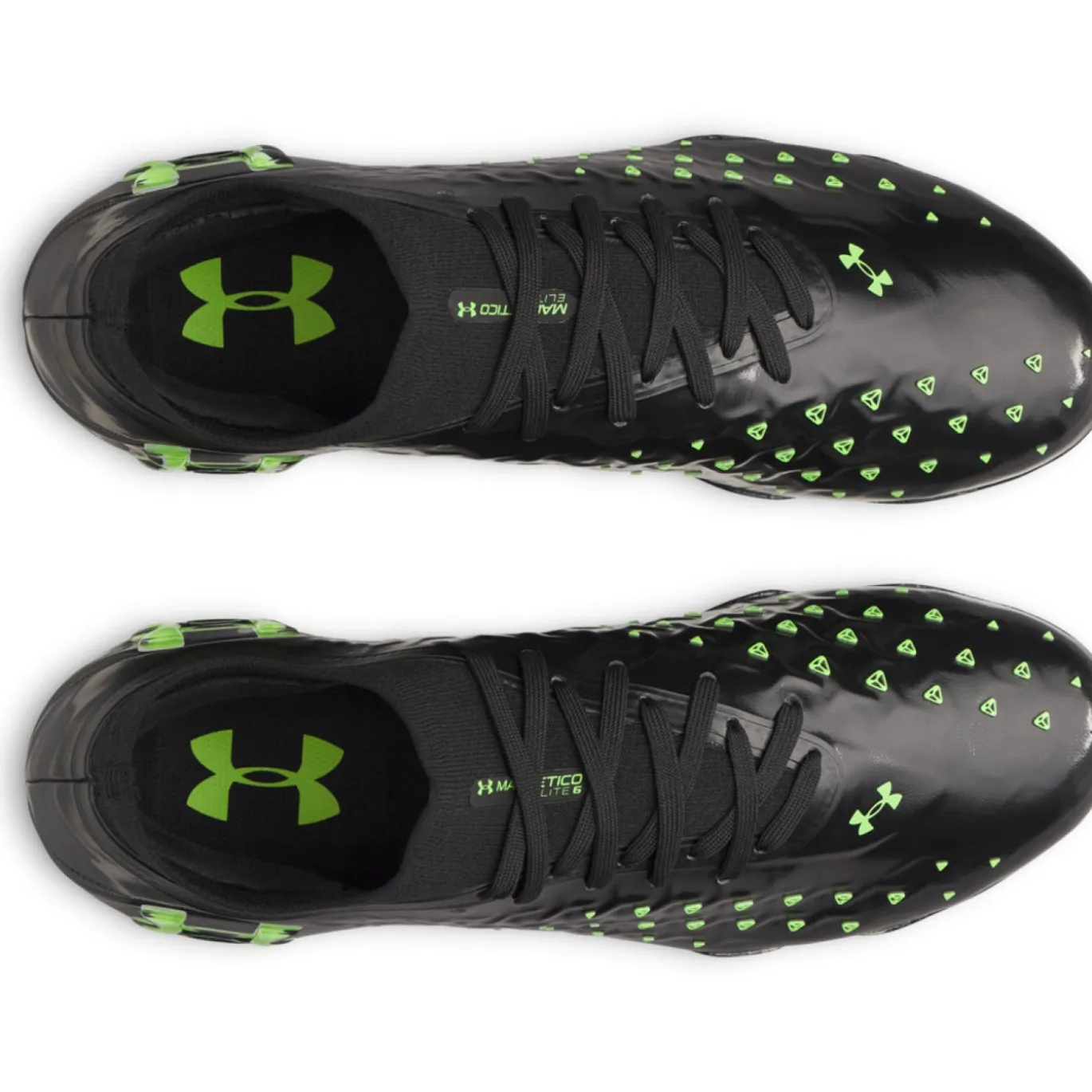 Under Armour Magnetico Elite 6 RCS Gras Voetbalschoenen (FG) Zwart Metallic Black Neongroen