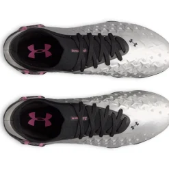 Under Armour Magnetico Elite 6 RCS Gras Voetbalschoenen (FG) Zwart Metallic Silver Felroze