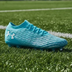 Under Armour Magnetico Pro 5 Gras Voetbalschoenen (FG) Azuurblauw Wit