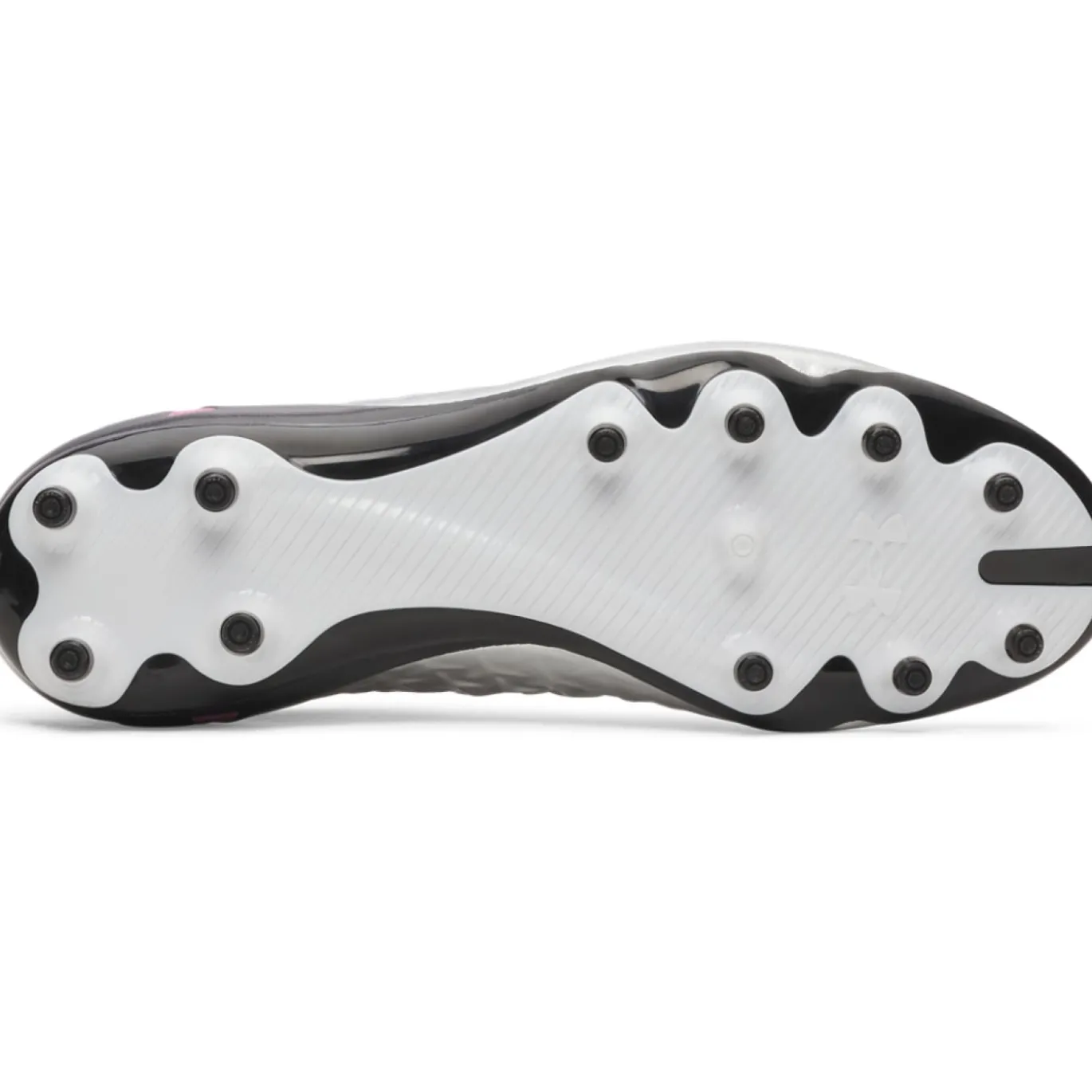 Under Armour Magnetico Pro 6 Gras Voetbalschoenen (FG) Zwart Metallic Silver Felroze