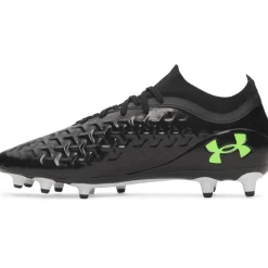 Under Armour Magnetico Pro 6 Gras Voetbalschoenen (FG) Zwart Metallic Black Neongroen