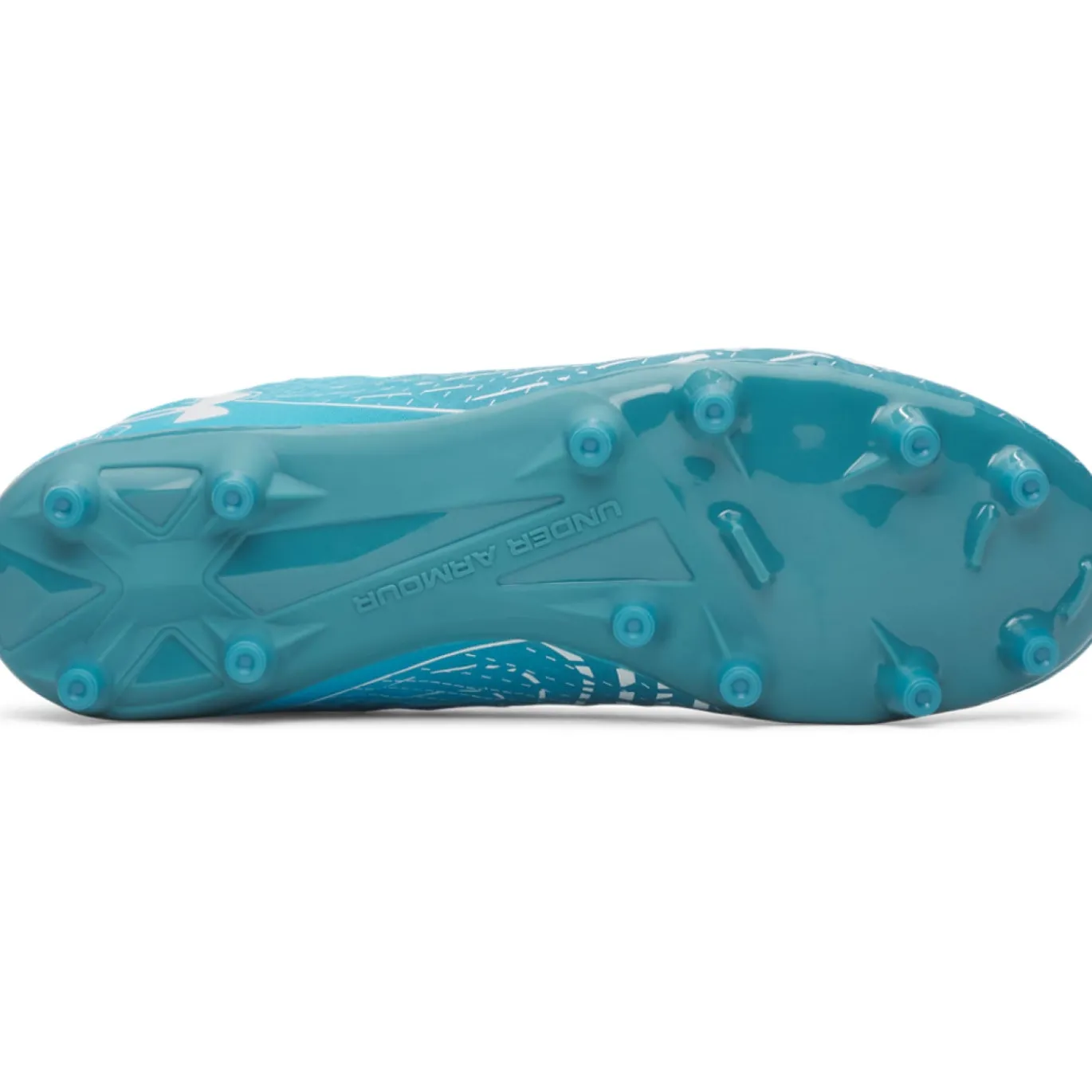 Under Armour Magnetico Select 5 Gras Voetbalschoenen (FG) Azuurblauw Wit