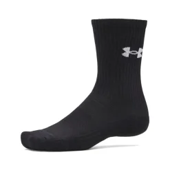 Under Armour Performance Cotton Crew Sokken 3-Pack Zwart Wit