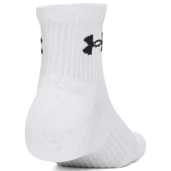 Under Armour Performance Quarter Sportsokken 3-Pack Wit Zwart