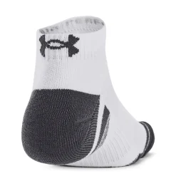 Under Armour Performance Tech Korte Sportsokken 3-Pack Wit Grijs