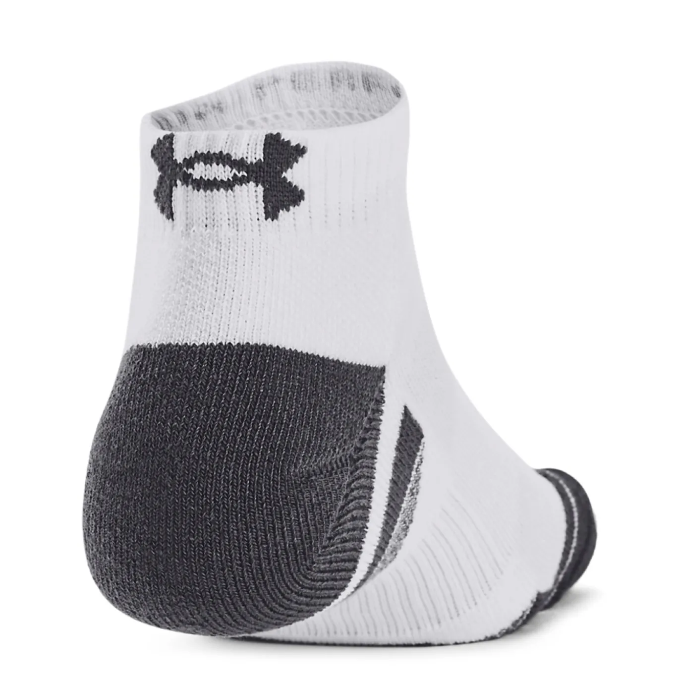 Under Armour Performance Tech Korte Sportsokken 3-Pack Wit Grijs