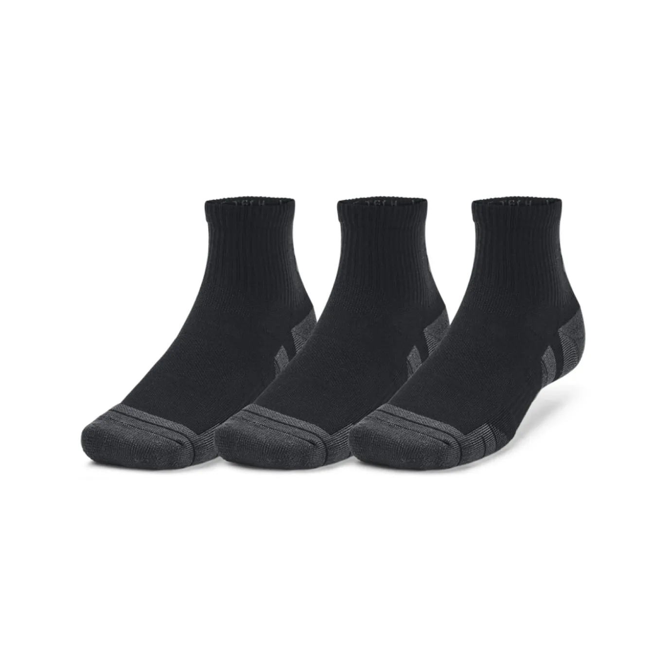 Under Armour Performance Tech 3-Pack Korte Sportsokken Zwart Grijs