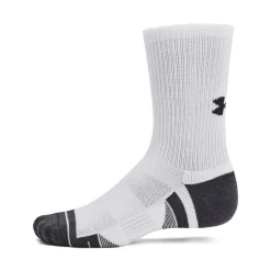 Under Armour Performance Tech Crew 3-Pack Sportsokken Wit Grijs