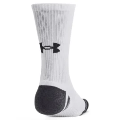 Under Armour Performance Tech Crew 3-Pack Sportsokken Wit Grijs