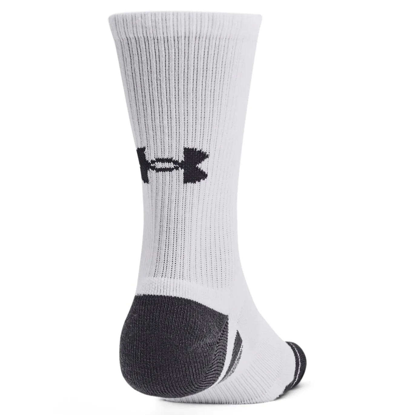 Under Armour Performance Tech Crew 3-Pack Sportsokken Wit Grijs