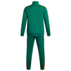 Under Armour Rival Knit Trainingspak Full-Zip Kids Donkergroen Zwart