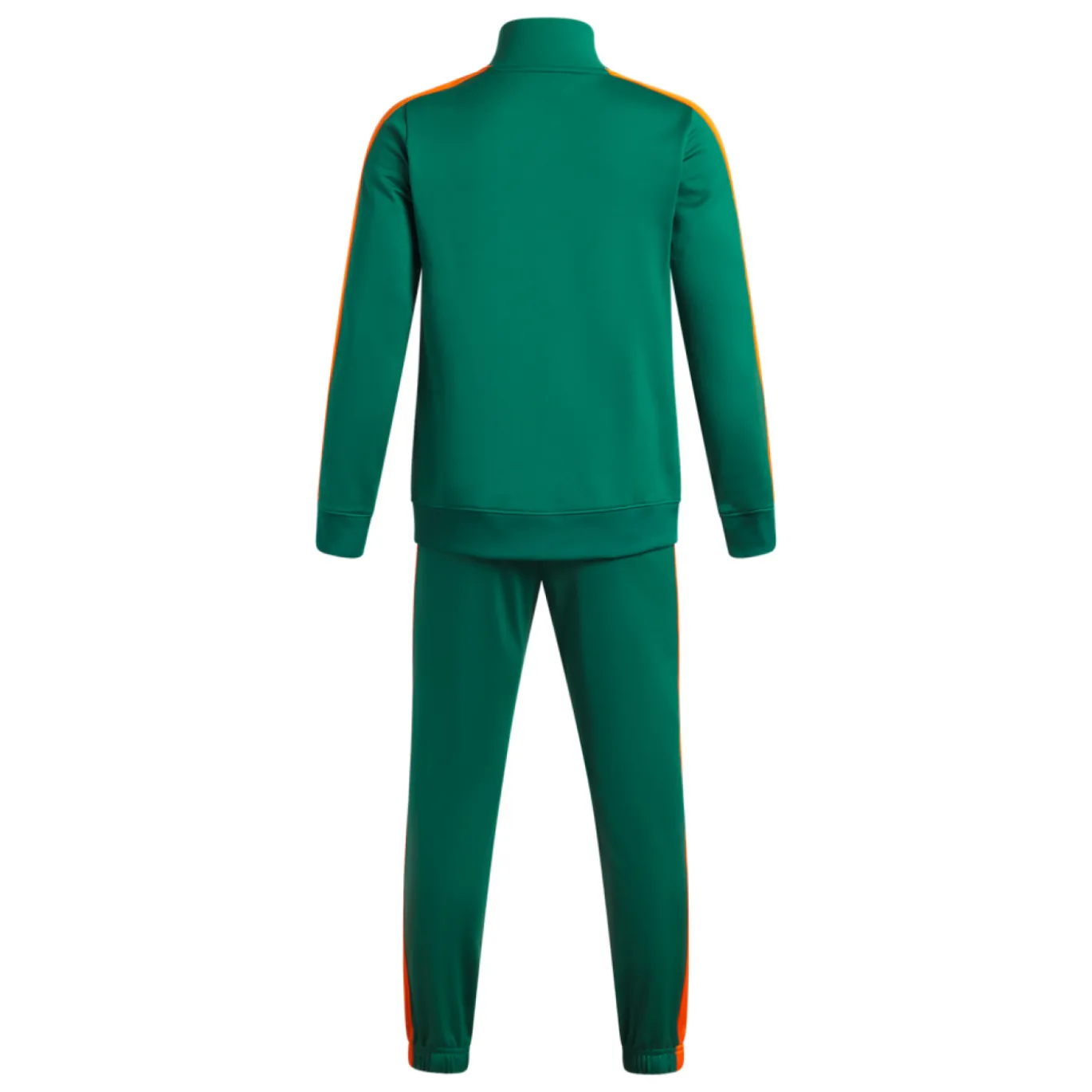 Under Armour Rival Knit Trainingspak Full-Zip Kids Donkergroen Zwart
