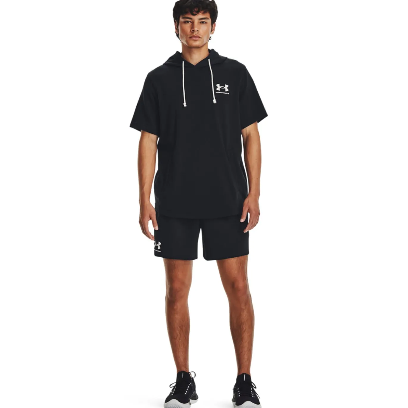 Under Armour Rival Terry Broekje Zwart Wit