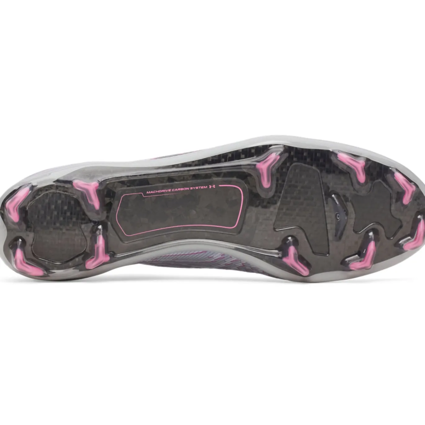 Under Armour Shadow Elite 4 Mach Gras Voetbalschoenen (FG) Grijs Zwart Roze