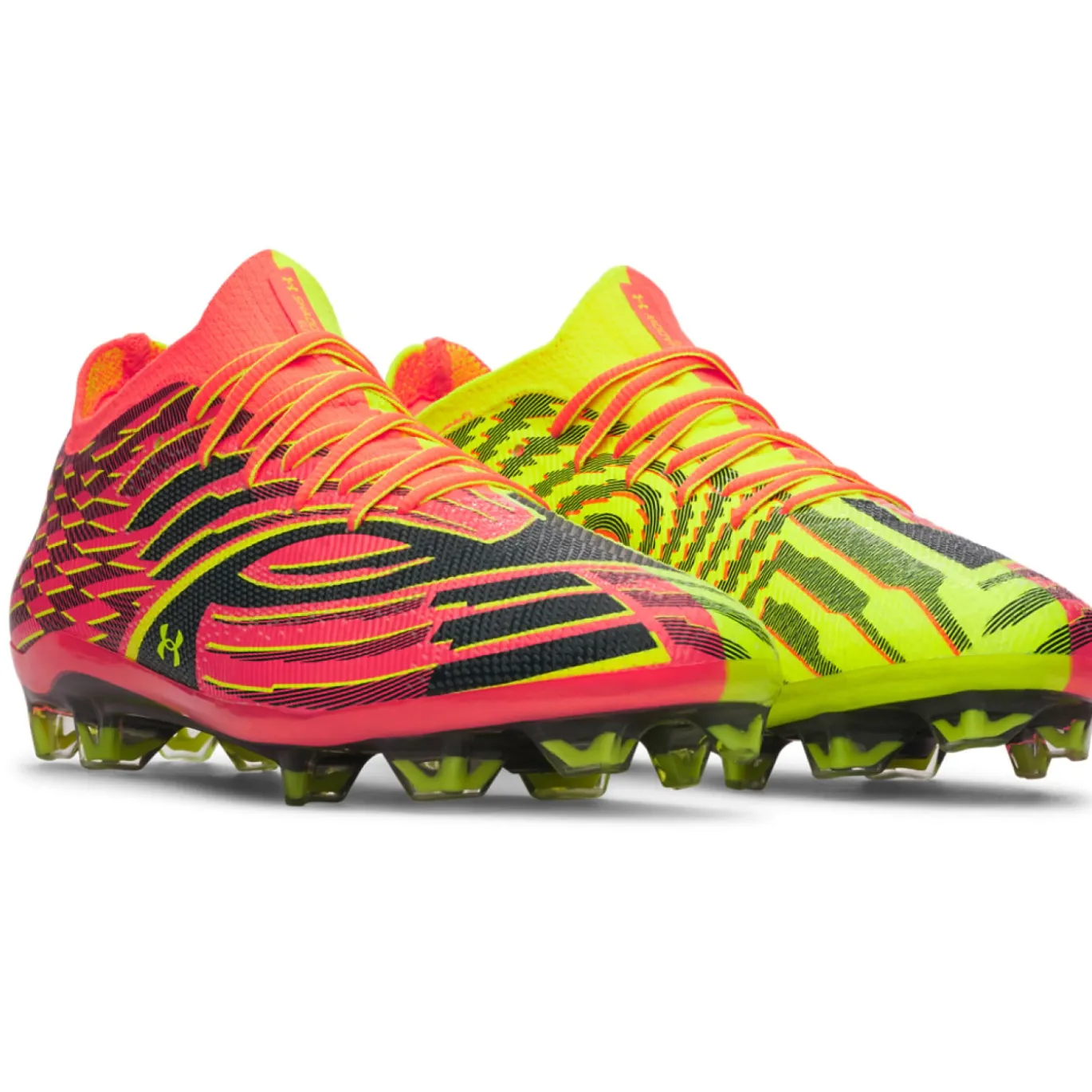 Under Armour Shadow Elite 4 Mach Voetbalschoenen (FG) Oranje Geel Zwart