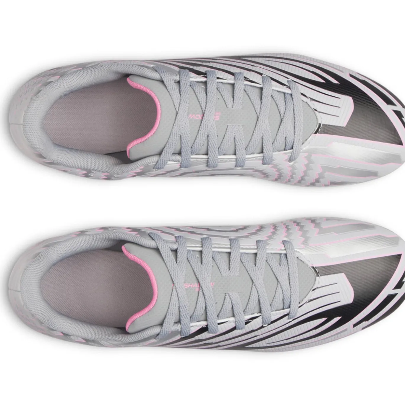 Under Armour Shadow Select 4 Gras Voetbalschoenen (FG) Grijs Zwart Roze