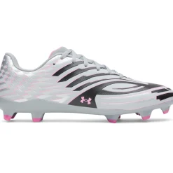 Under Armour Shadow Select 4 Gras Voetbalschoenen (FG) Grijs Zwart Roze