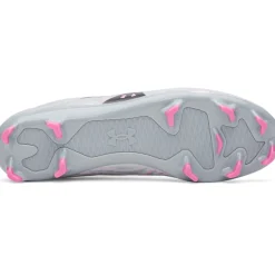 Under Armour Shadow Select 4 Gras Voetbalschoenen (FG) Grijs Zwart Roze