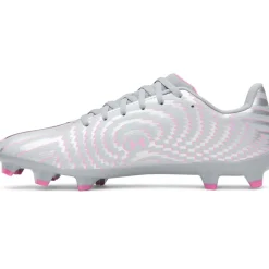 Under Armour Shadow Select 4 Gras Voetbalschoenen (FG) Grijs Zwart Roze