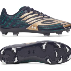 Under Armour Shadow Select 4 Gras Voetbalschoenen (FG) Donkerblauw Bruin Groen Wit