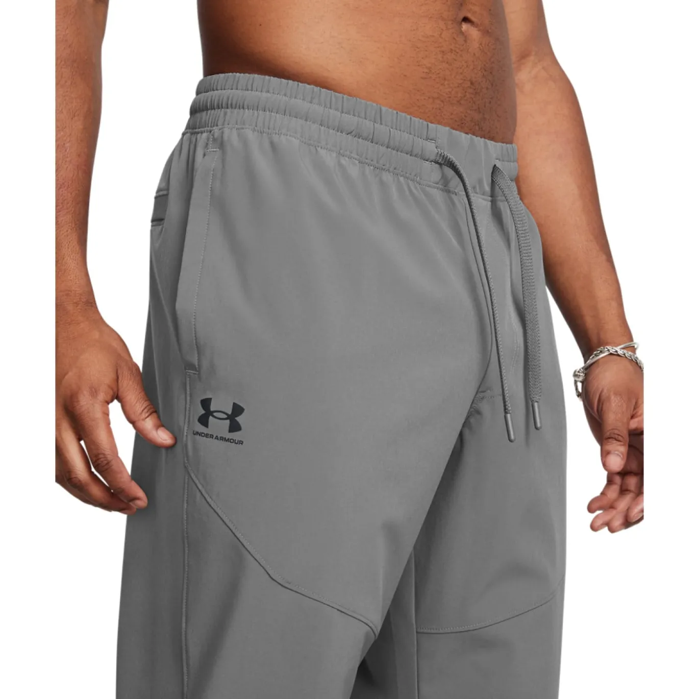 Under Armour Stretch Woven Trainingspak Full-Zip Grijs Zwart