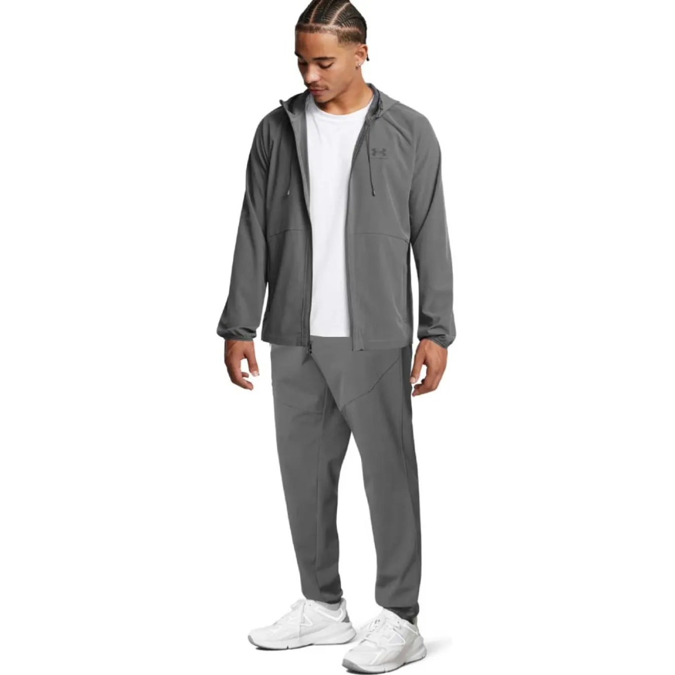 Under Armour Stretch Woven Trainingspak Full-Zip Grijs Zwart