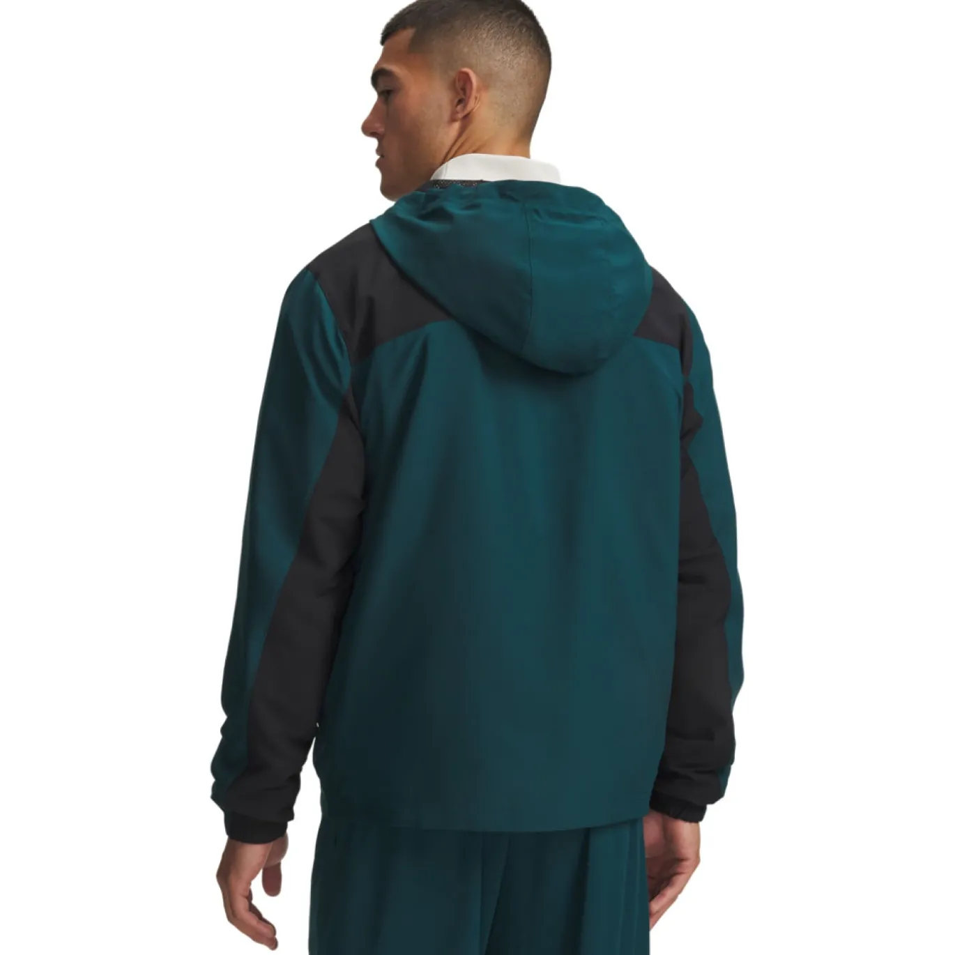 Under Armour Tech Sport Woven Trainingsjack Donkergroen Zwart