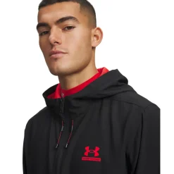 Under Armour Tech Sport Woven Trainingspak Full-Zip Zwart Rood