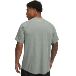 Under Armour Tech Textured Trainingsshirt Groen Neongeel