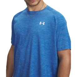 Under Armour Tech Textured Trainingsshirt Blauw Wit