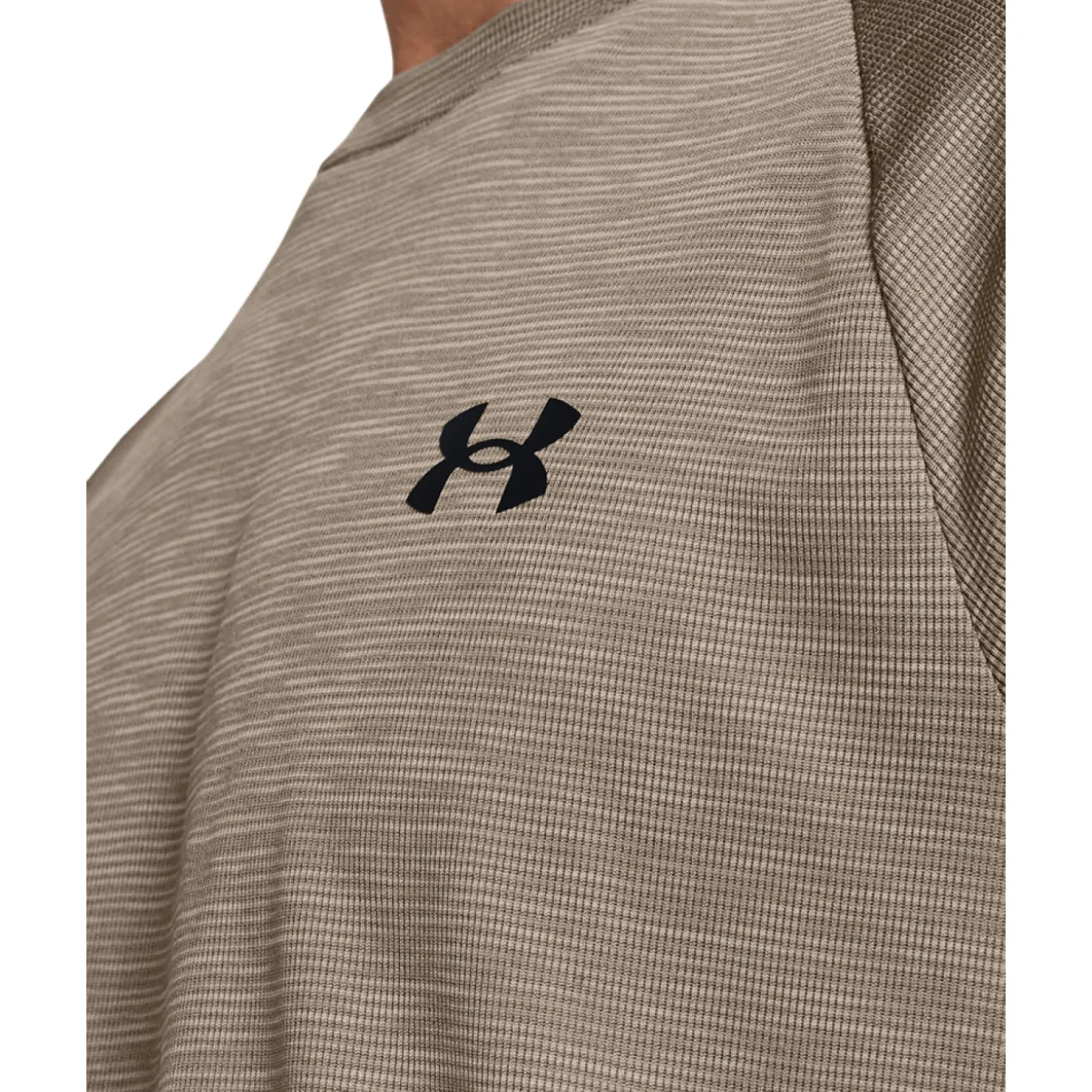 Under Armour Tech Textured Trainingsshirt Bruin Zwart