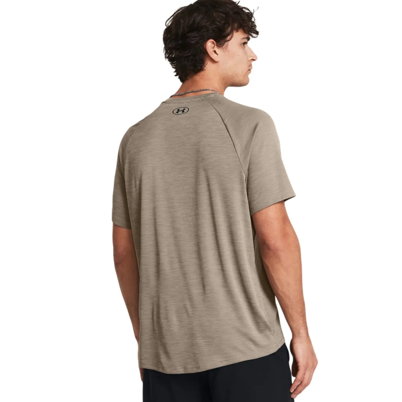 Under Armour Tech Textured Trainingsshirt Bruin Zwart