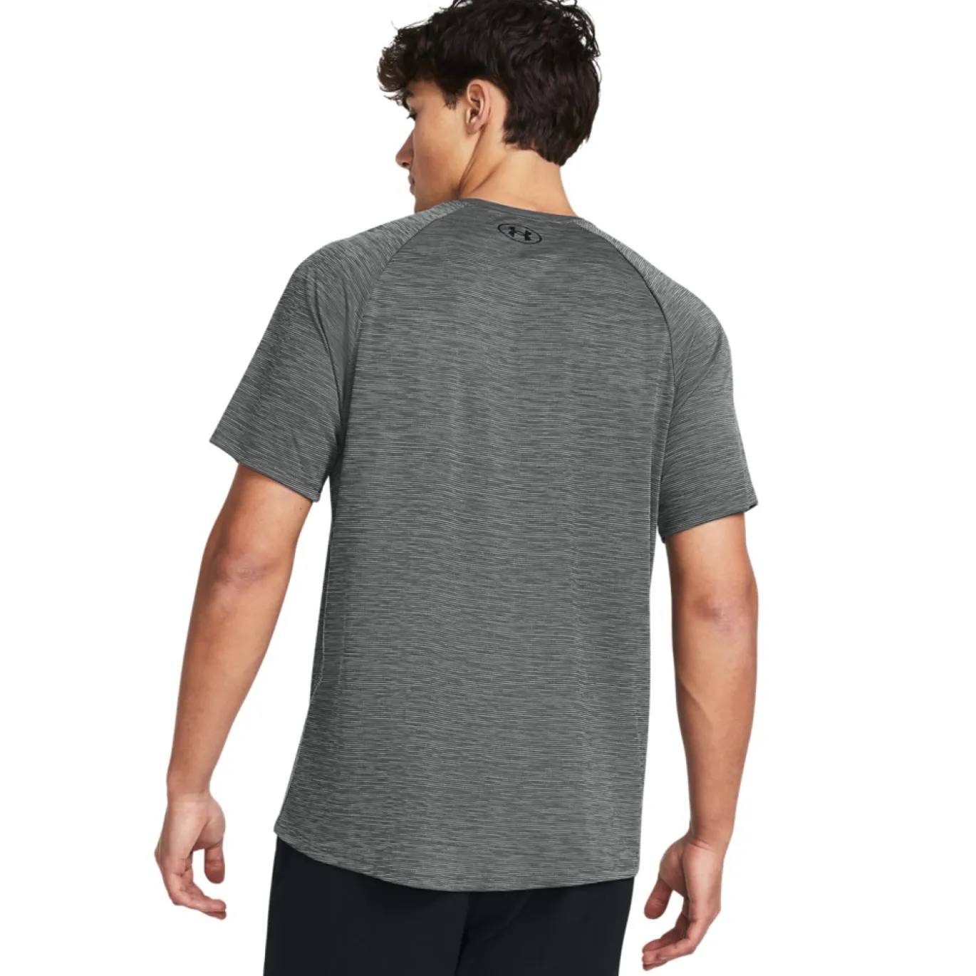 Under Armour Tech Textured Trainingsshirt Grijs Zwart