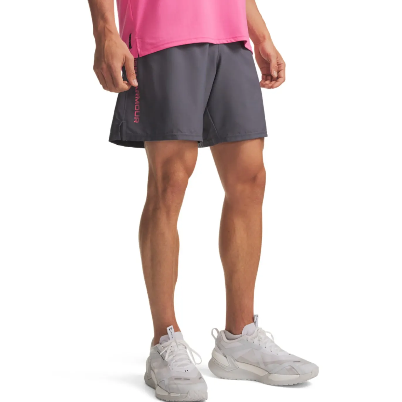 Under Armour Tech Textured Woven Trainingsset Roze Donkergrijs Zwart