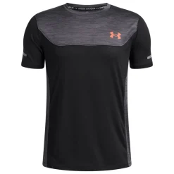 Under Armour Tech Utility Trainingsshirt Kids Zwart Donkergrijs Oranje