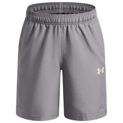 Under Armour Tech Utility Woven Trainingsbroekje Kids Donkergrijs Lichtgroen