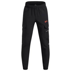 Under Armour Tech Utility Woven Cargobroek Kids Zwart Donkergrijs Rood