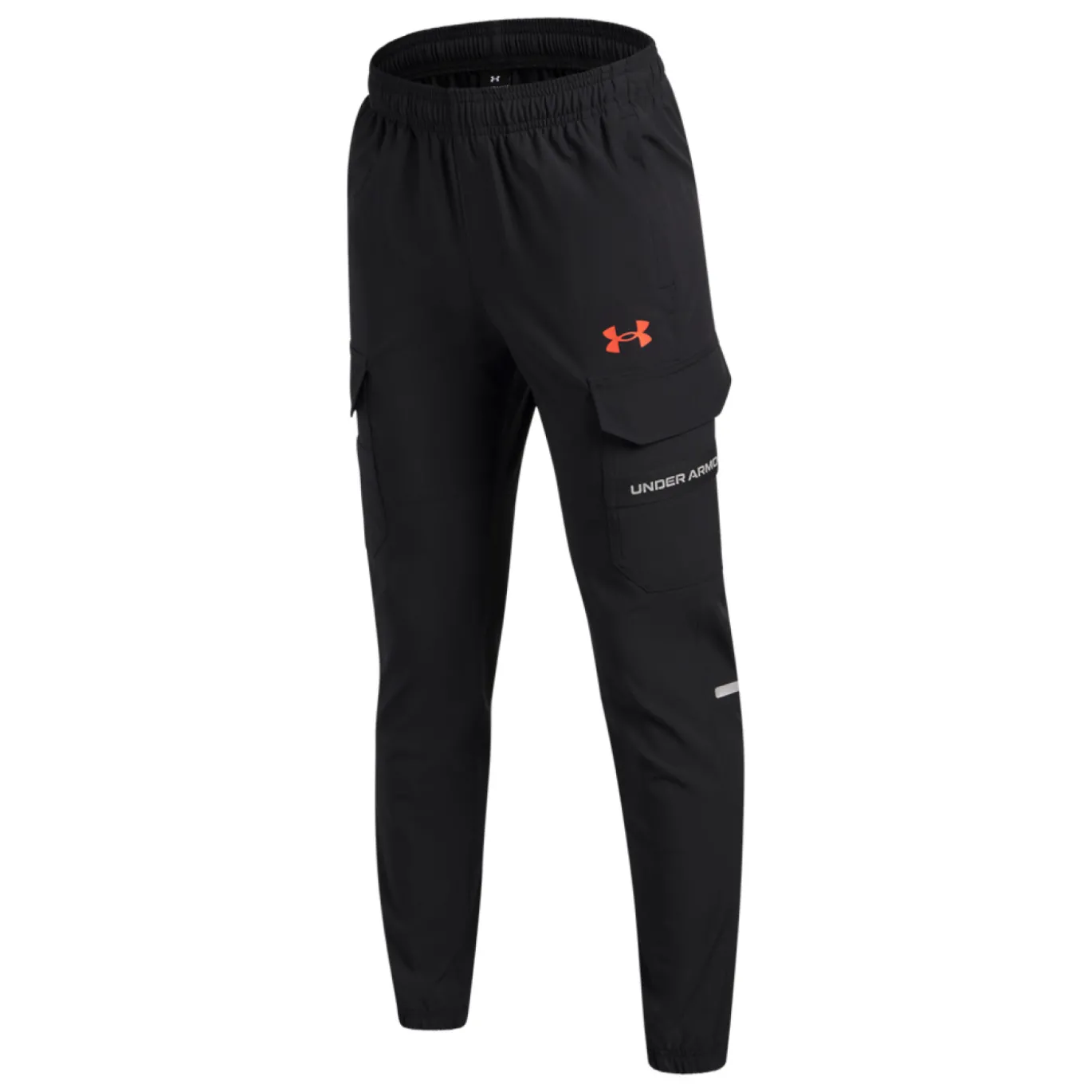 Under Armour Tech Utility Woven Cargobroek Kids Zwart Donkergrijs Rood