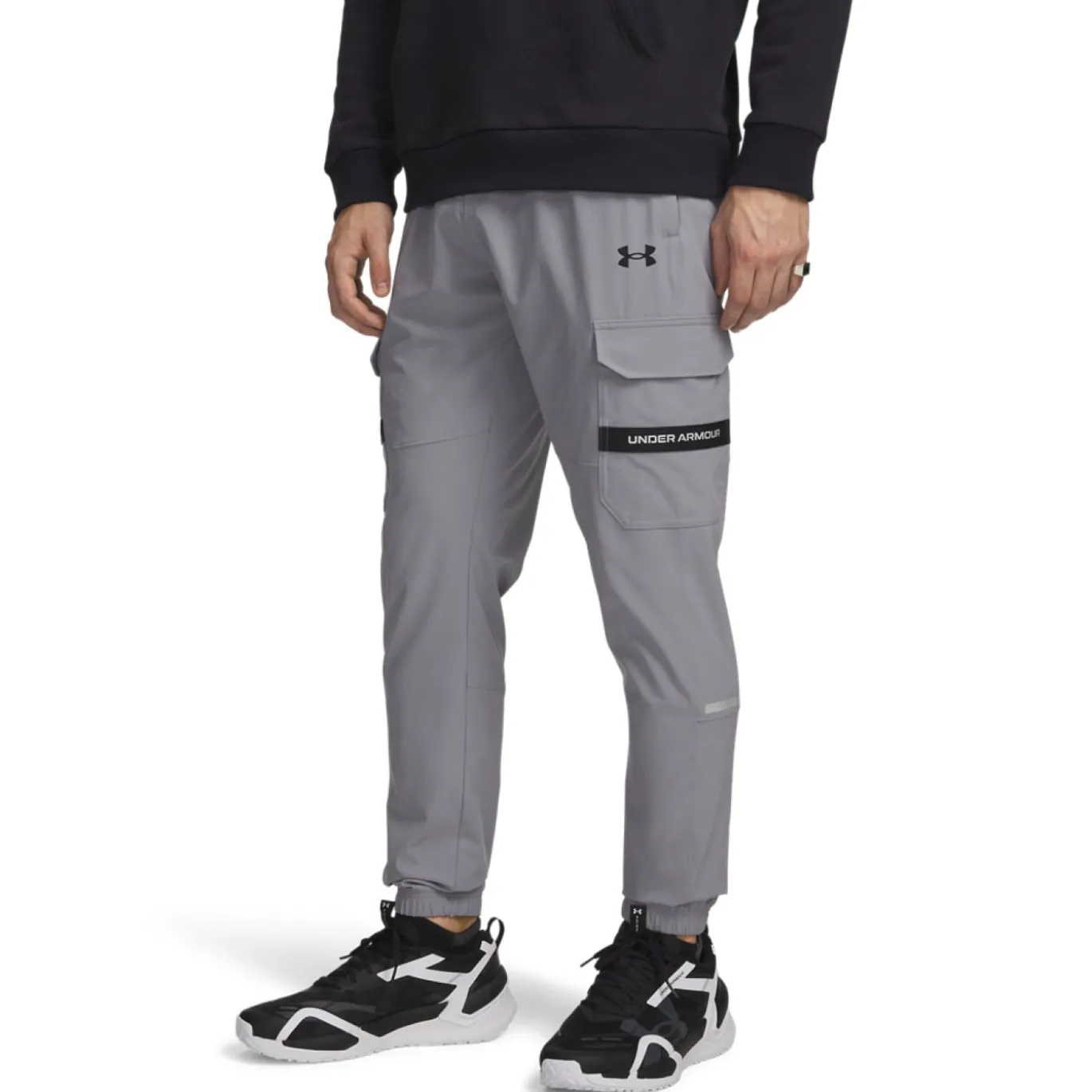 Under Armour Tech Utility Woven Trainingspak Full-Zip Lichtgrijs Grijs Zwart