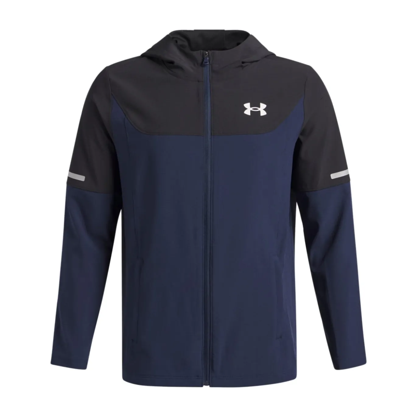 Under Armour Tech Utility Woven Jack Kids Donkerblauw Zwart Zilver
