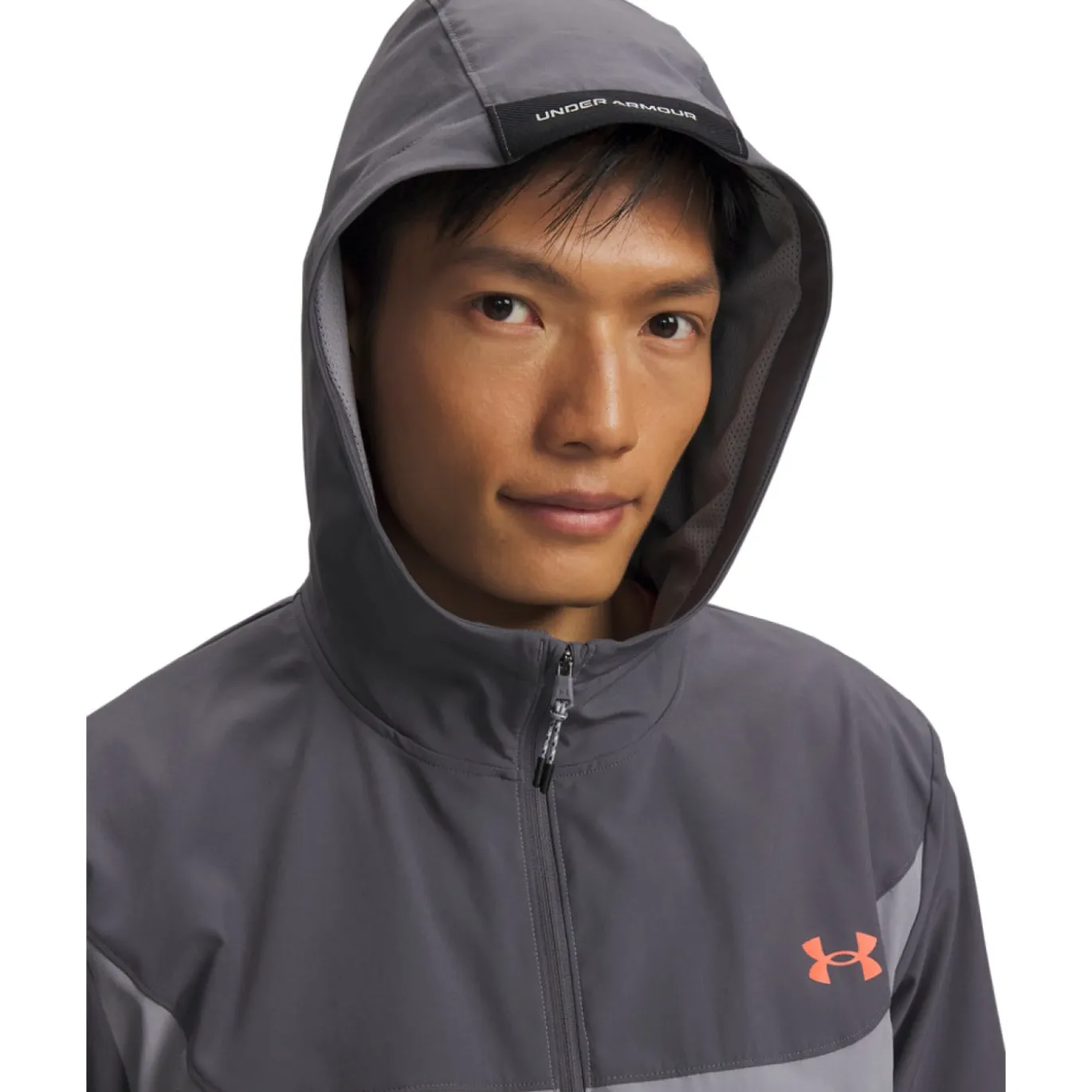 Under Armour Tech Utility Woven Jack Lichtgrijs Grijs Rood