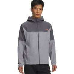 Under Armour Tech Utility Woven Jack Lichtgrijs Grijs Rood